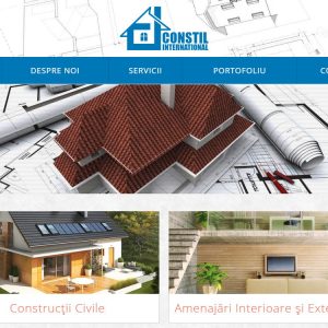 Constil International - web design