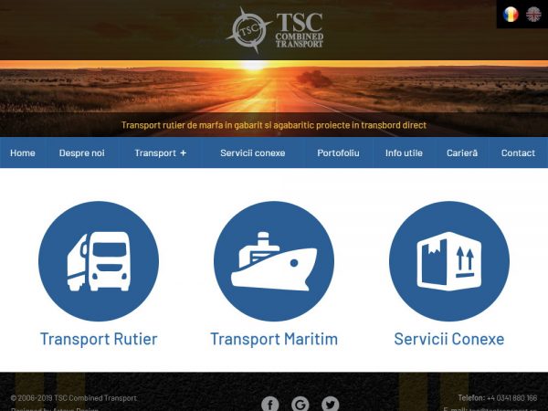 TSC Combined Ttransport - web design